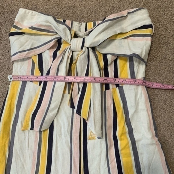 Gypsies & Moondust Striped Strapless Jumper Sz 7 - Picture 4 of 9